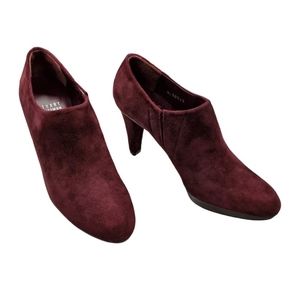 Stuart Weitzman Burgundy Suede Booties Size: 5.5